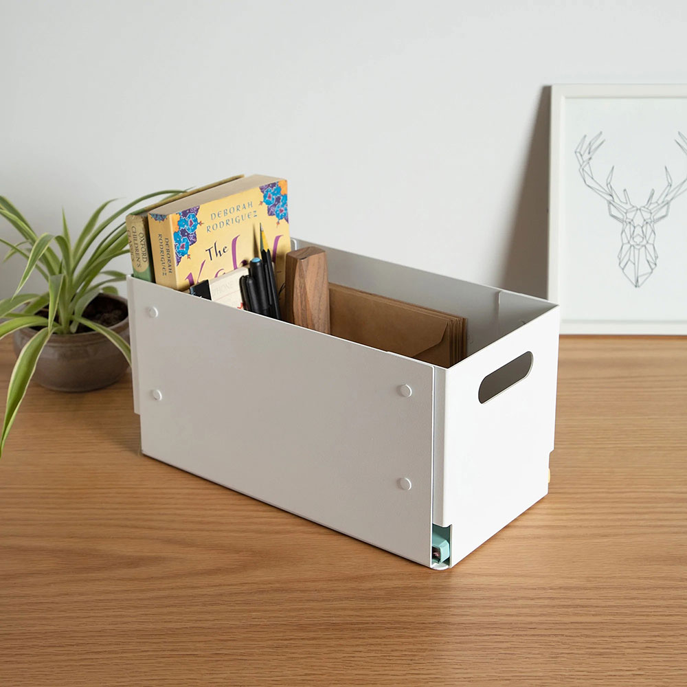 Cutie depozitare Euro Small, 15 x 30 x 15 cm, gri deschis