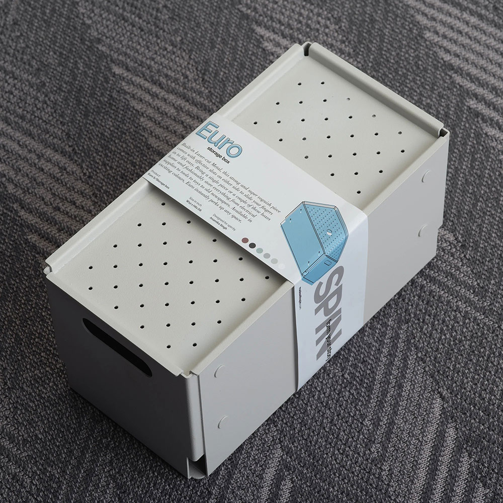 Cutie depozitare Euro Small, 15 x 30 x 15 cm, gri deschis