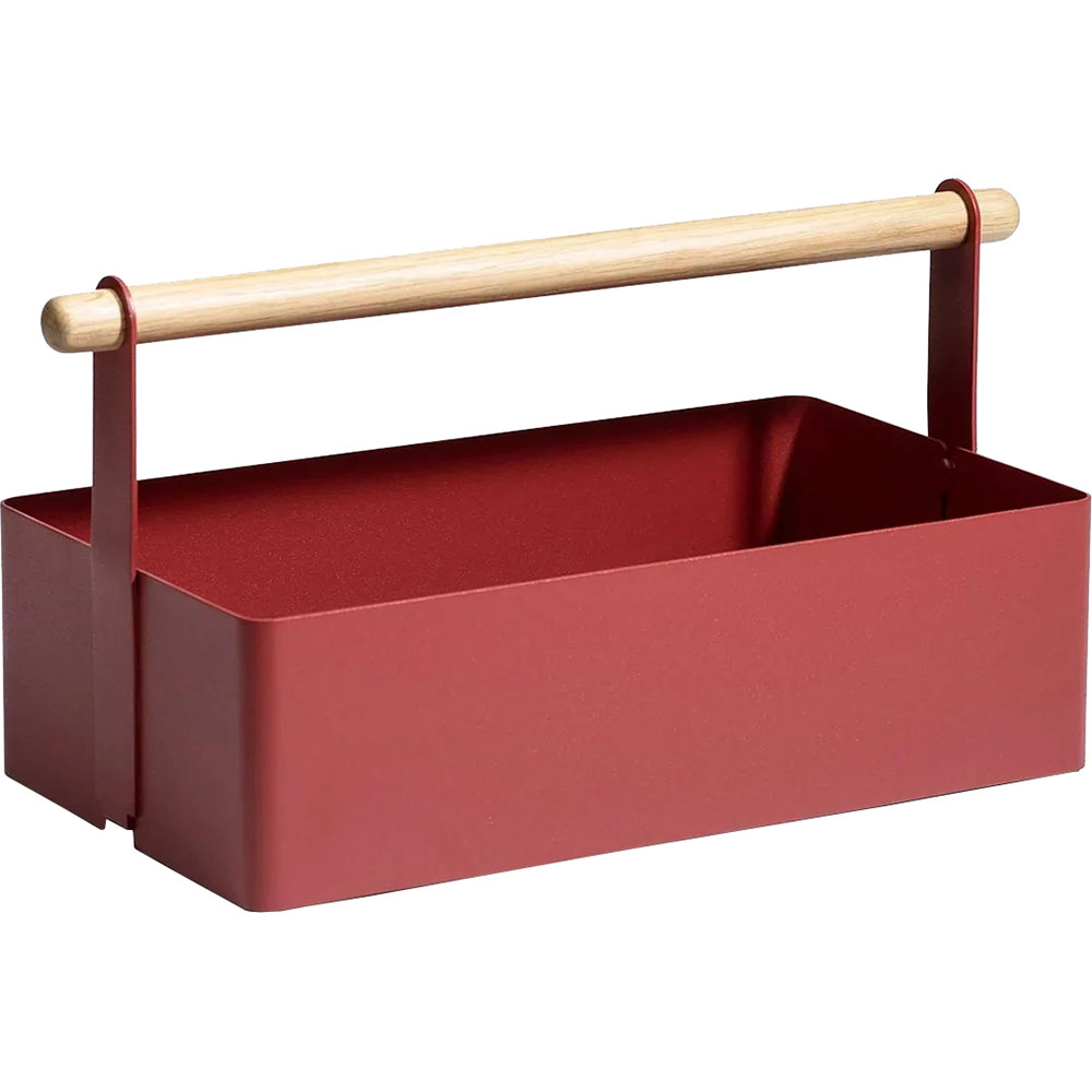 Cutie depozitare Cora Large, 41.6 x 20.3 x 20.3 cm, rosu caramiziu