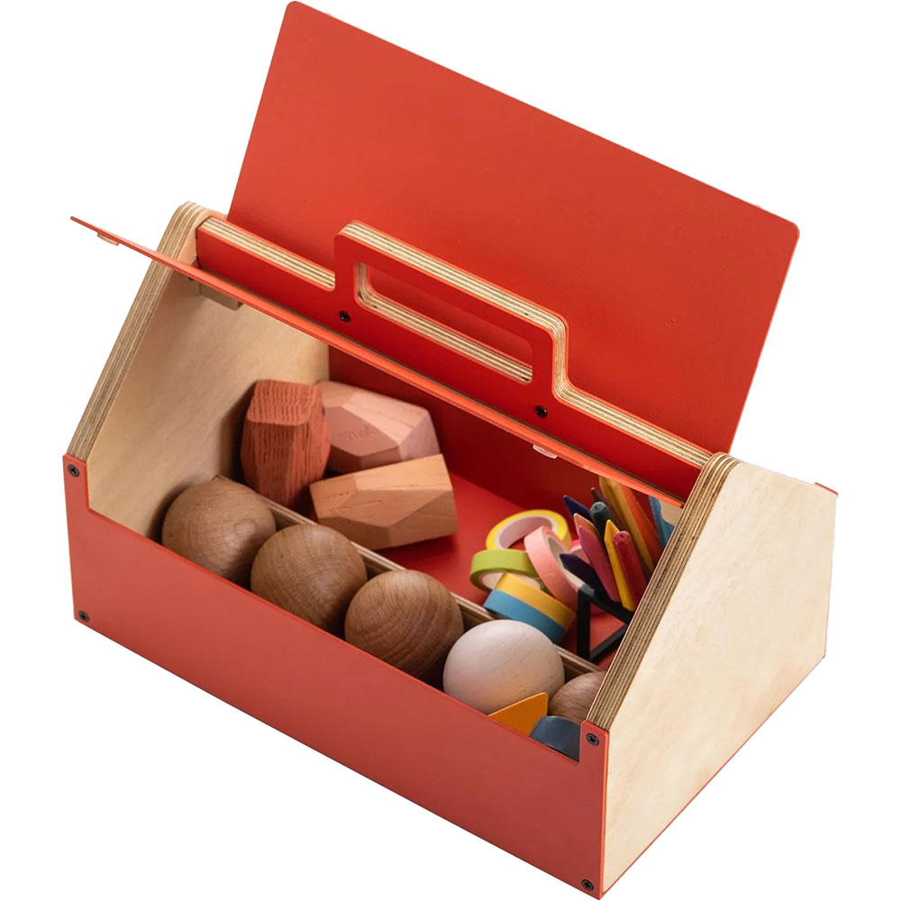 Cutie depozitare Casa Tool Kit, 28 x 17.4 x 21.1 cm, rosu