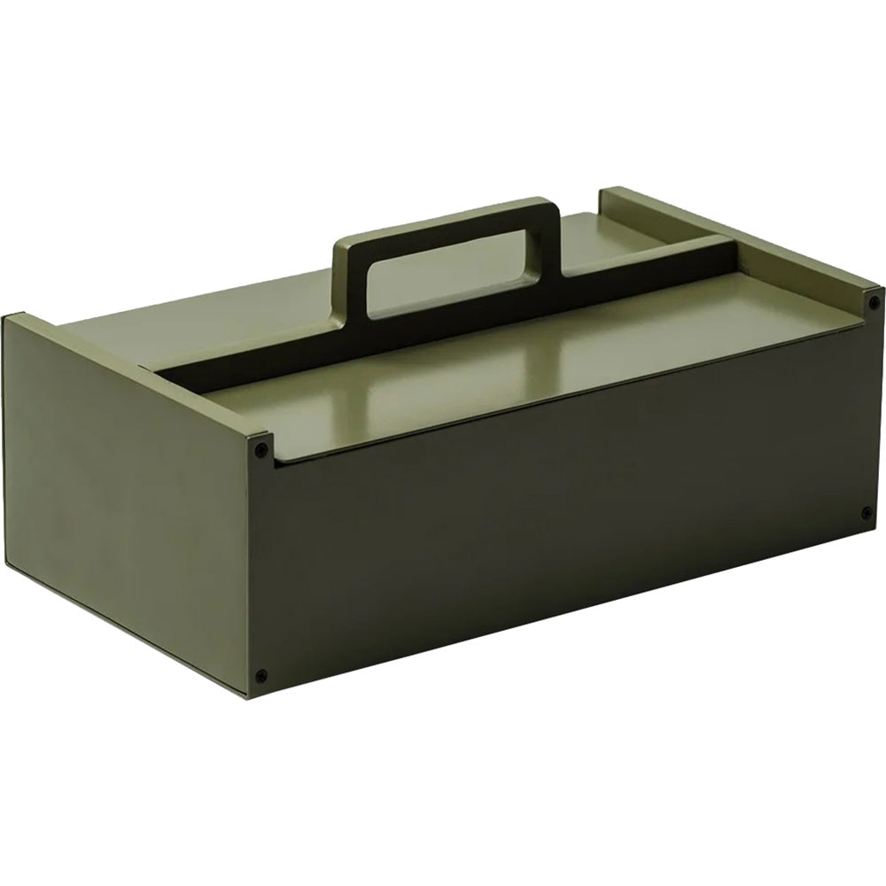 Cutie depozitare Resi, 32.4 x 19 x 14.5 cm, verde inchis