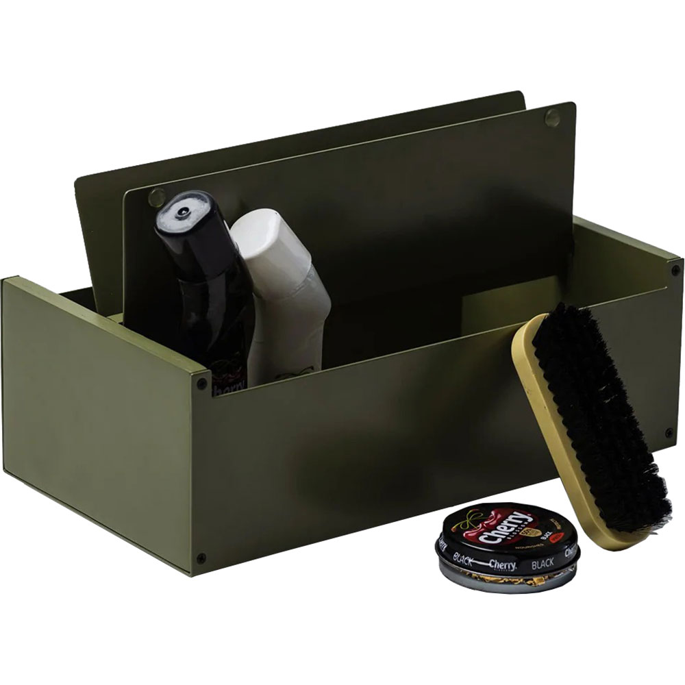 Cutie depozitare Resi, 32.4 x 19 x 14.5 cm, verde inchis