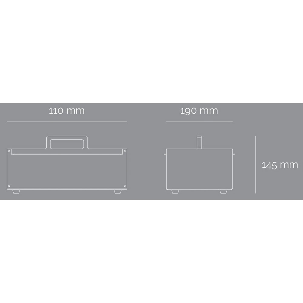 Cutie depozitare Resi, 32.4 x 19 x 14.5 cm, verde inchis