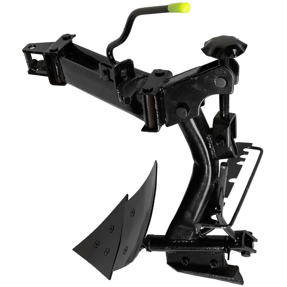 Plug reversibil MICUL FERMIER, mini-tractor, otel, negru