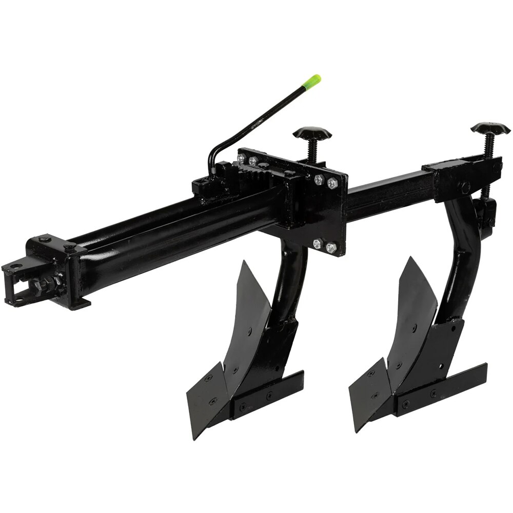 Plug MICUL FERMIER, mini-tractor, 2 brazde, otel, negru