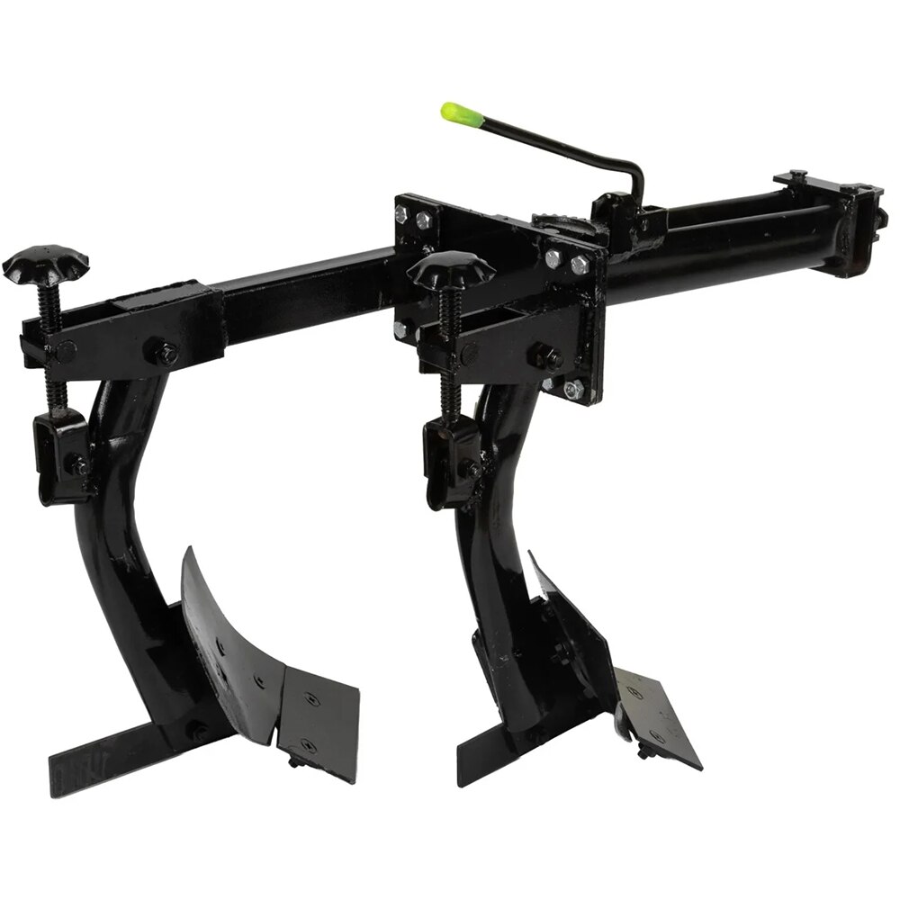 Plug MICUL FERMIER, mini-tractor, 2 brazde, otel, negru