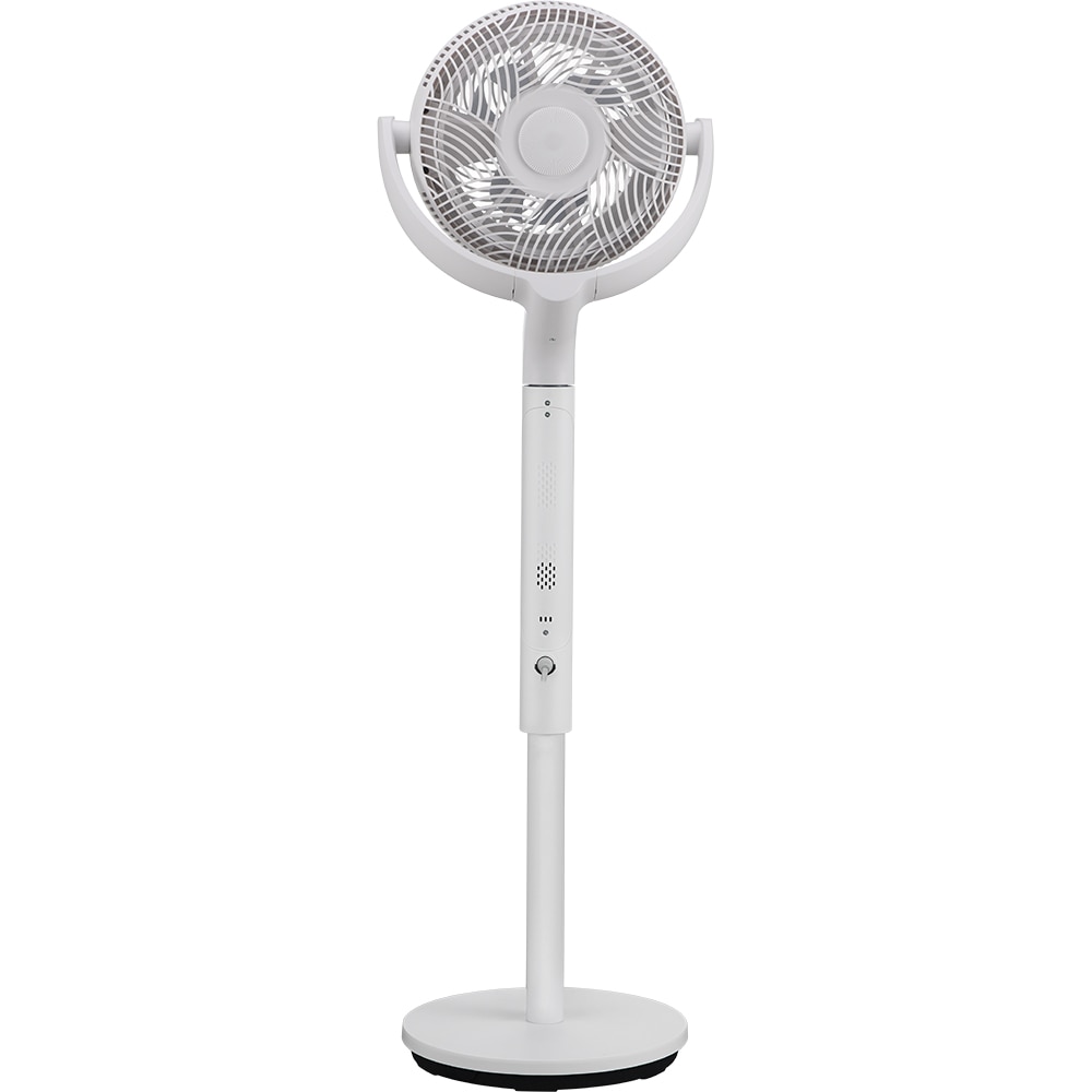 Ventilator cu picior MIDEA MFS242RDDW, 30 cm diametru, sistem Turbo Force cu 8 palete, 10 trepte de viteza, motor DC, 18W, alb