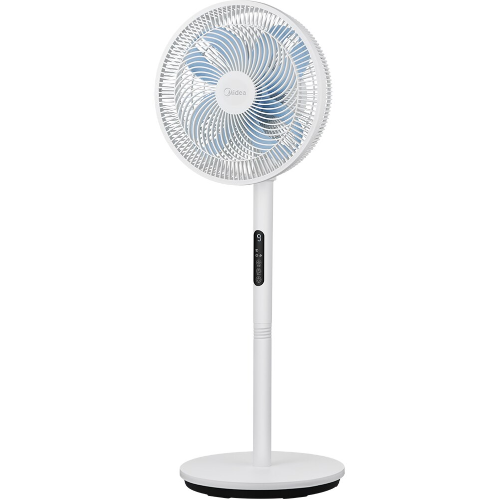 Ventilator cu picior MIDEA Intrinity, 8 trepte de viteza, 30W, alb