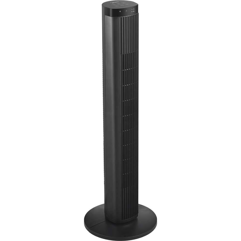 Ventilator turn MIDEA MFZ382R0DK, oscilatie de 65 grade, 4 trepte de viteza, motor DC, 45W, negru