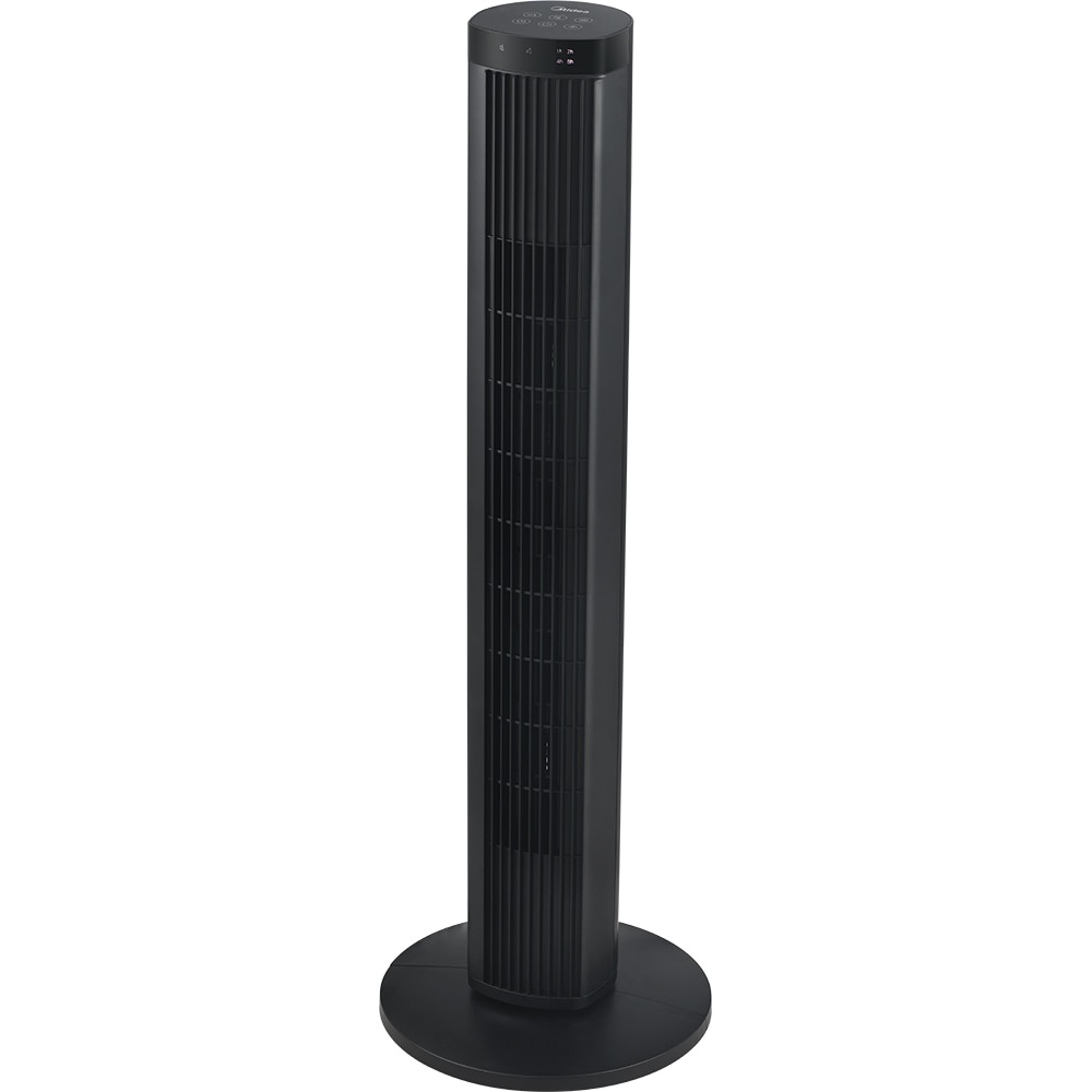 Ventilator turn MIDEA MFZ382R0DK, oscilatie de 65 grade, 4 trepte de viteza, motor DC, 45W, negru