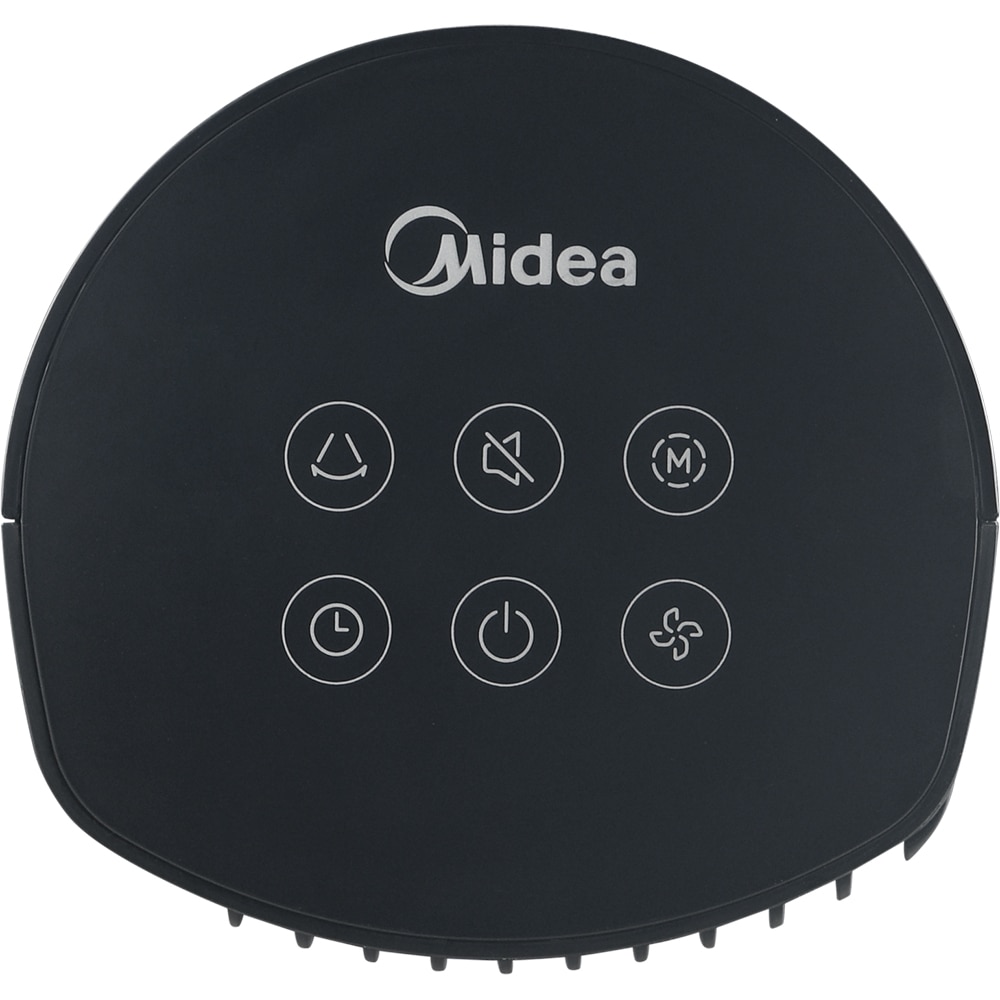 Ventilator turn MIDEA MFZ382R0DK, oscilatie de 65 grade, 4 trepte de viteza, motor DC, 45W, negru