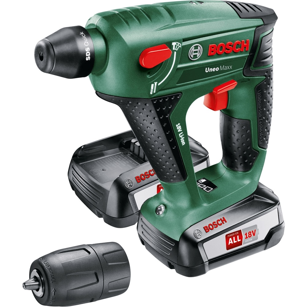 Ciocan rotopercutor BOSCH Uneo Maxx, 0.6J, SDS Plus, 900rpm, 2.5Ah
