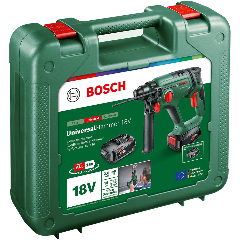 Ciocan rotopercutor BOSCH Universal Hammer 18V, 2J, SDS Plus, 2000rpm