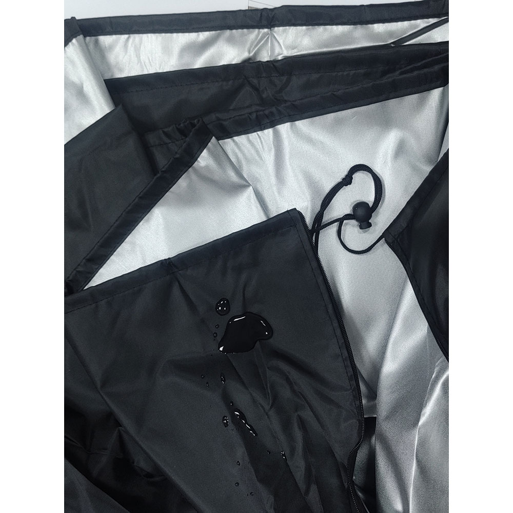 Husa protectie leagan DC02, 230 x 220 cm, negru-argintiu