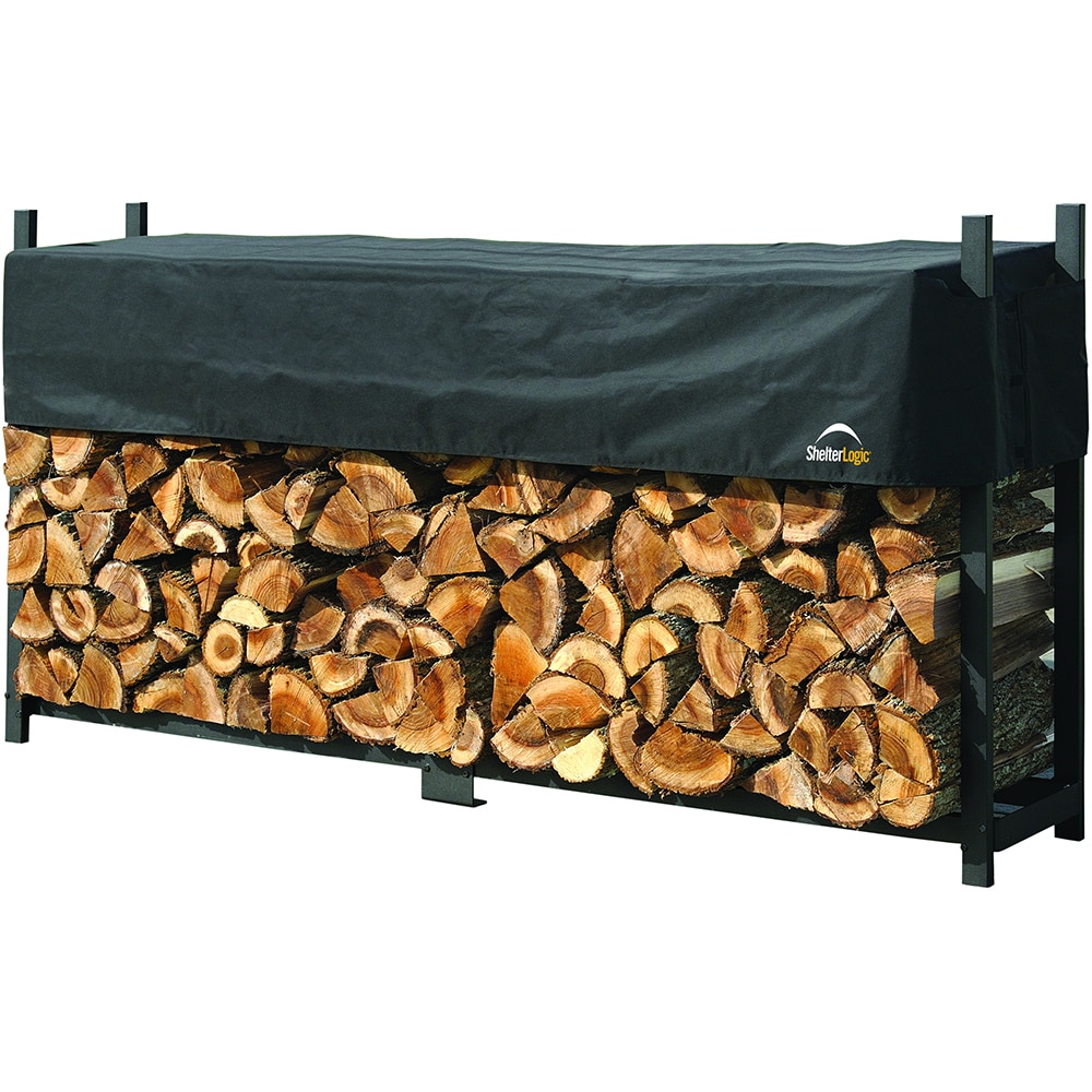 Suport lemne SHELTER LOGIC, metal, 239 x 36 x 119 cm, negru