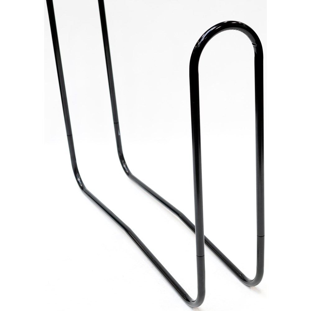 Suport lemne SHELTER LOGIC, metal, 122 x 25 x 103 cm, negru