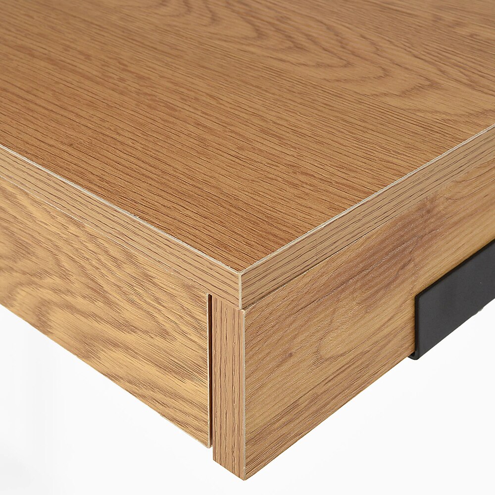 Etajera birou Topper, 80 x 40 x 118 cm, stejar-negru