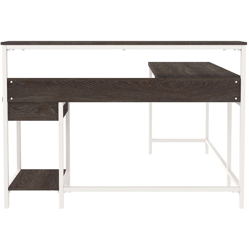 Birou Dorrinson, 140 x 140 x 99 cm, alb-grej