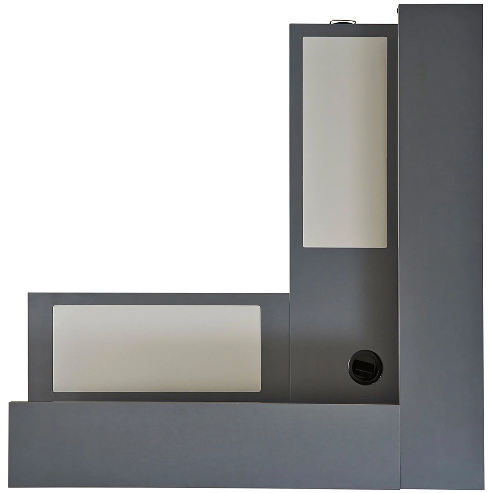 Birou Lynne, 138 x 138 x 91 cm, gri