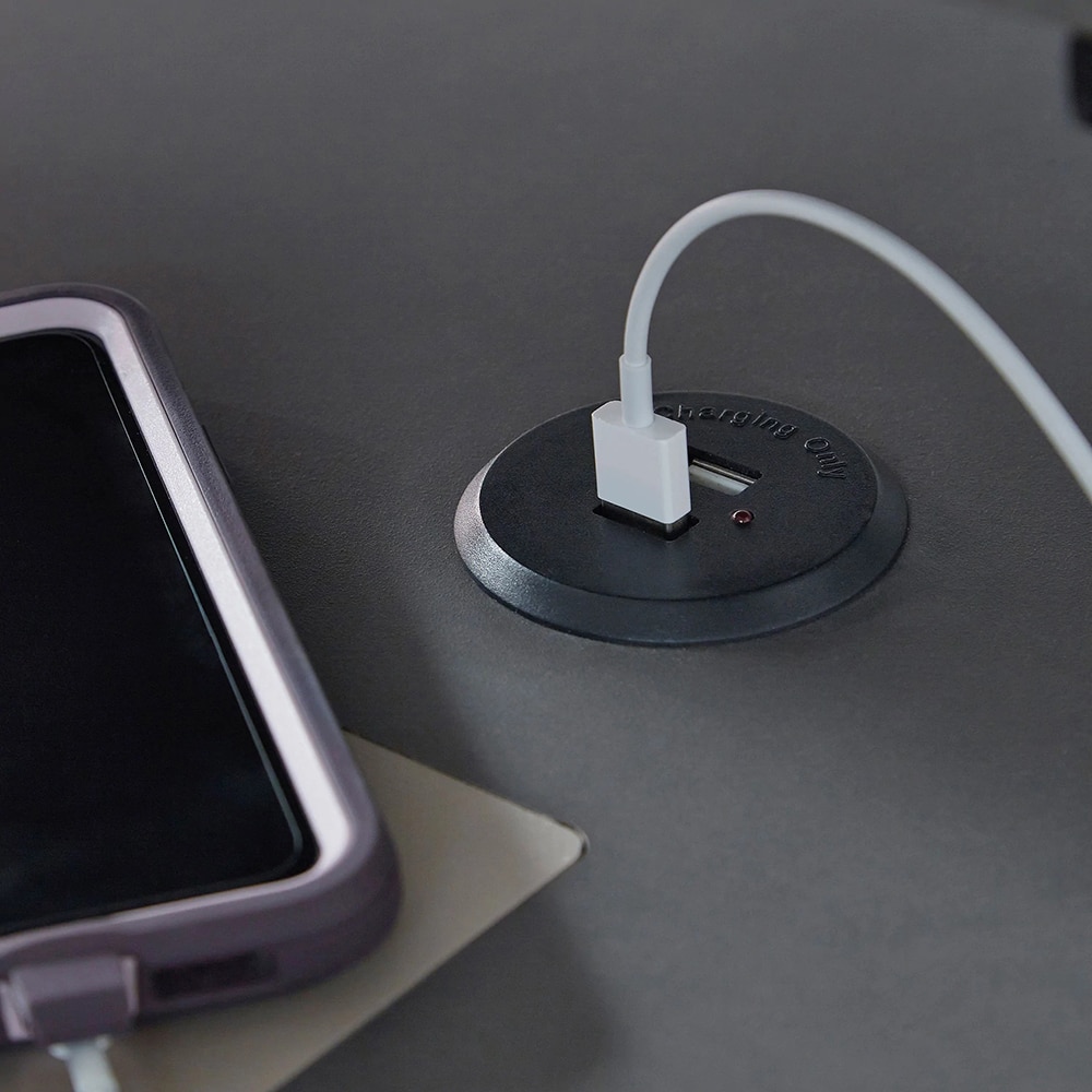 Birou Lynne, 138 x 138 x 91 cm, gri