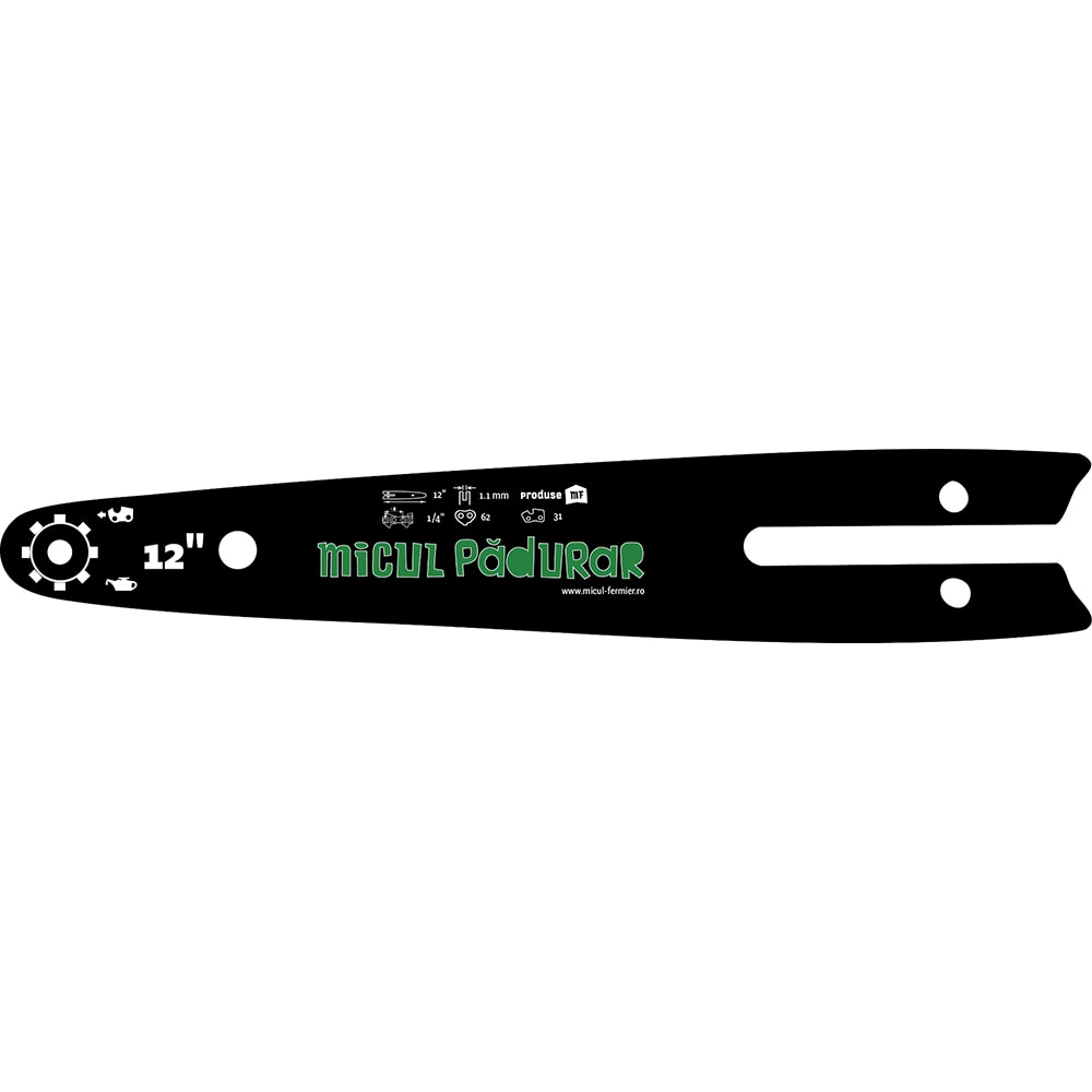 Lama drujba Micul Padurar MP-DA7008-G01, 30cm, pas 1/4'', canal 1.1mm, 62 pinteni, 31 dinti