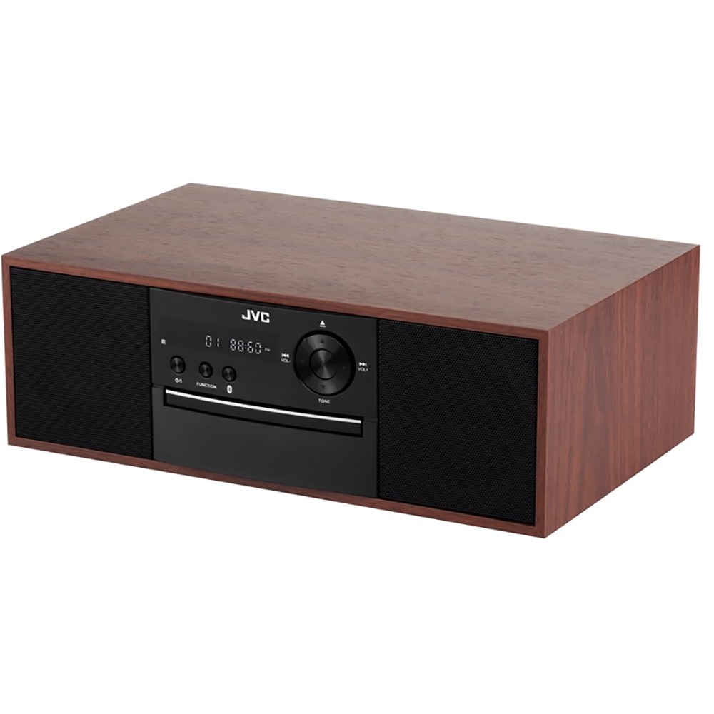 Microsistem audio JVC RD-E761, 16W, Bluetooth, USB, CD, Radio FM, maro
