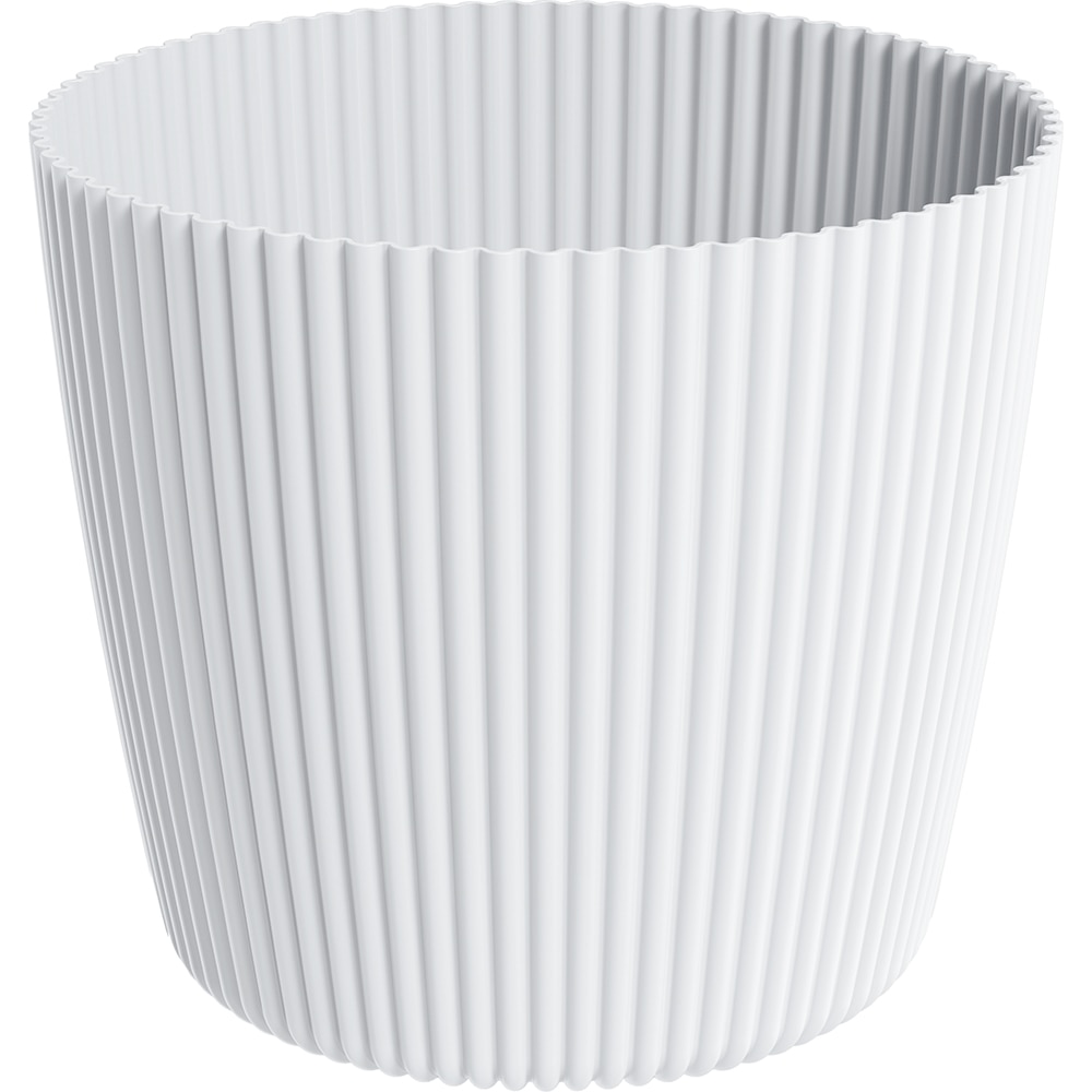 Ghiveci PROSPERPLAST Milly, D12.9 cm, alb