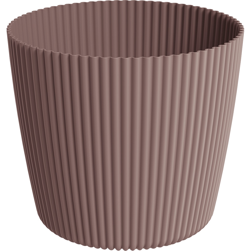 Ghiveci PROSPERPLAST Milly, D29.2 cm, maro