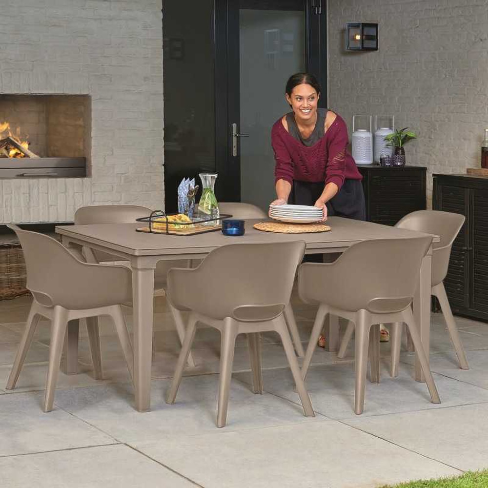 Masa terasa KETER Futura, polipropilena, 165 x 95 x 75 cm, crem