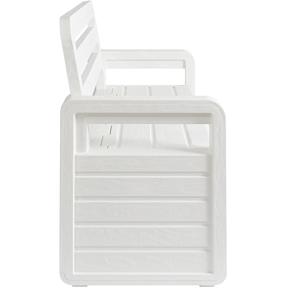 Banca gradina TOOMAX Foreverspring, 132.5 x 58 x 89 cm, alb