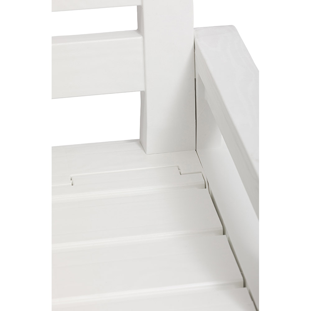 Banca gradina TOOMAX Foreverspring, 132.5 x 58 x 89 cm, alb