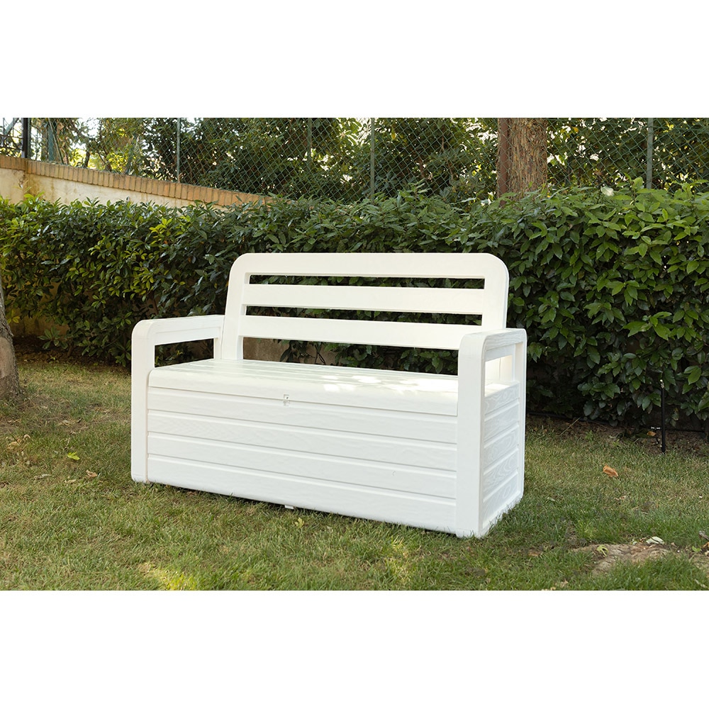 Banca gradina TOOMAX Foreverspring, 132.5 x 58 x 89 cm, alb