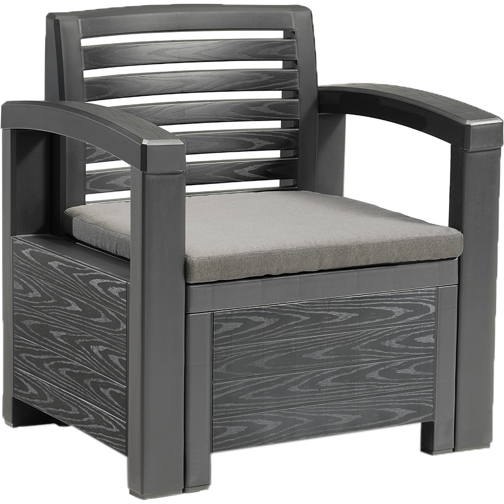 Set mobilier gradina BICA Nevada 2, 4 piese, gri antracit