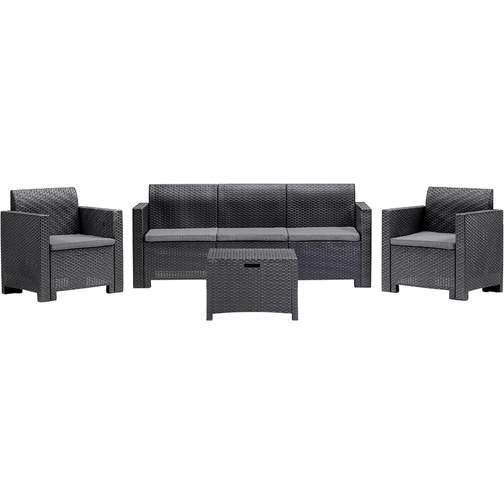 Set mobilier gradina BICA Nebraska 3, 4 piese, antracit