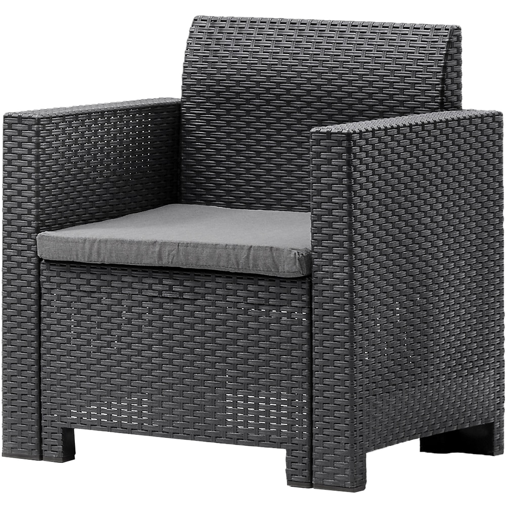 Set mobilier gradina BICA Nebraska, 3 piese, antracit