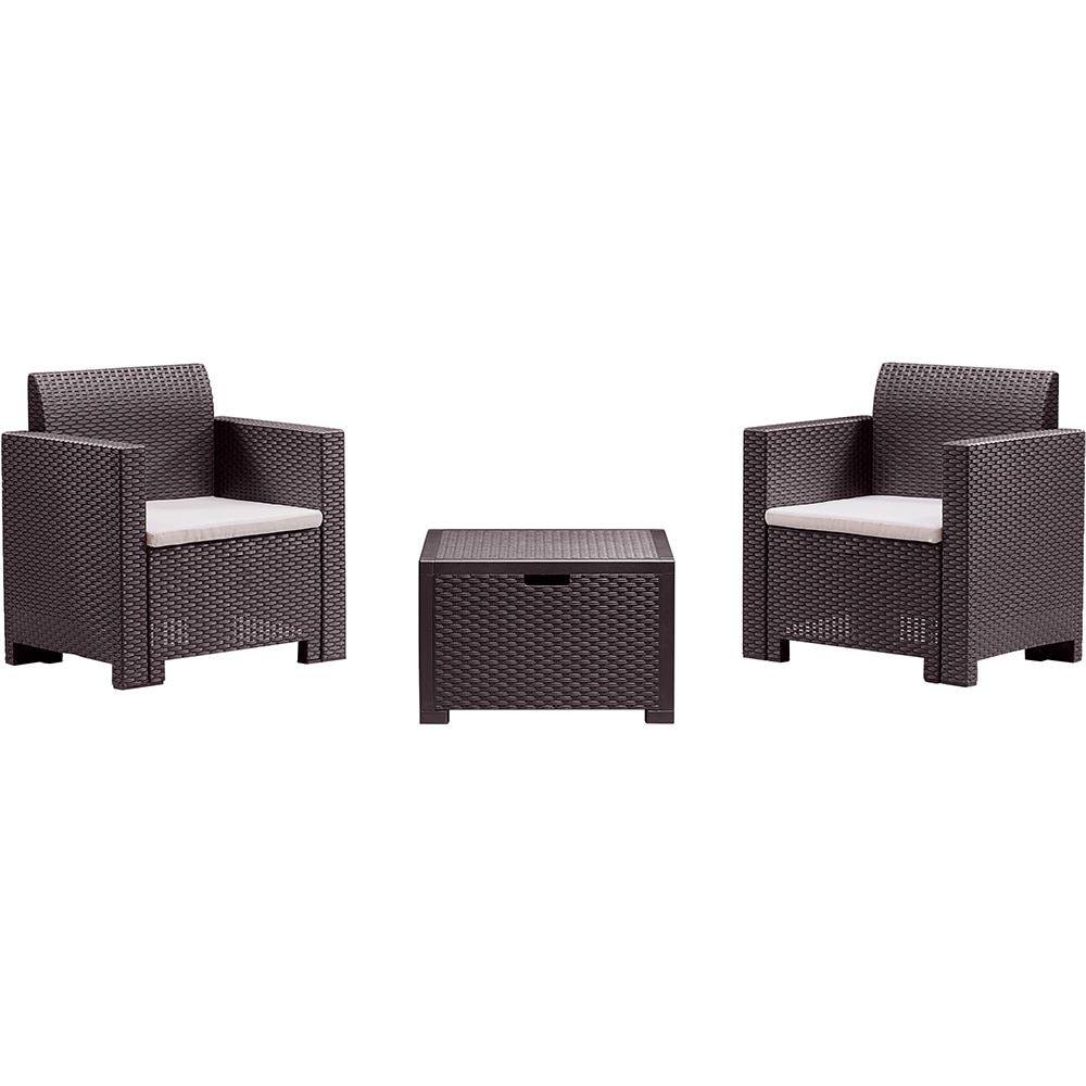 Set mobilier gradina BICA Nebraska, 3 piese, maro