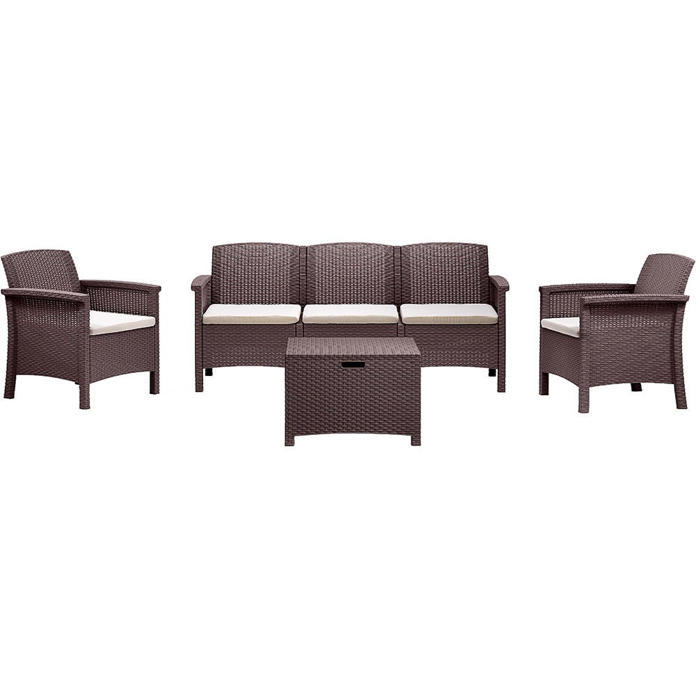 Set mobilier gradina BICA Venezia 3, 4 piese, maro