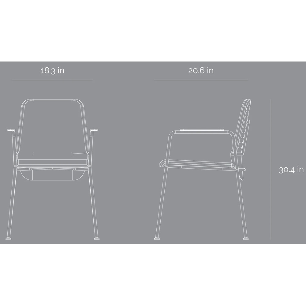 Scaun birou vizitator Line, textil, negru