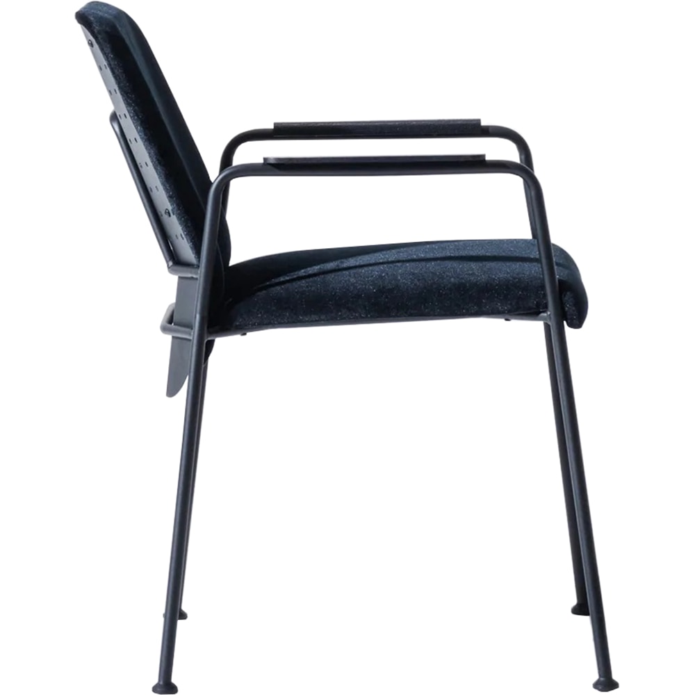 Scaun birou vizitator Line, textil, negru