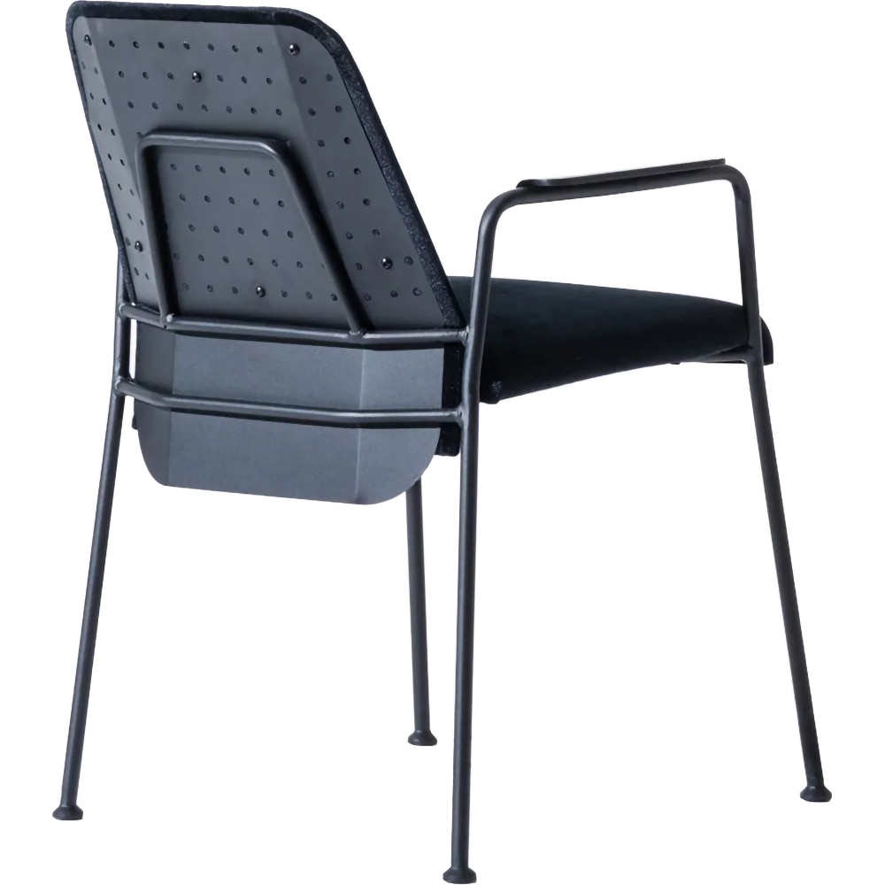 Scaun birou vizitator Line, textil, negru