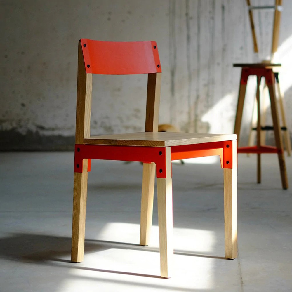 Scaun living Neo, maro-rosu