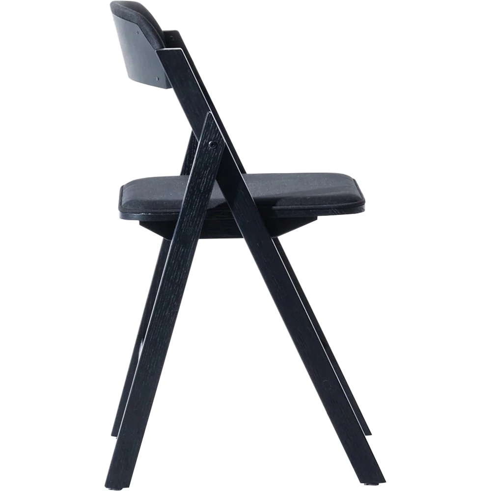 Scaun dining tapitat Pony, negru