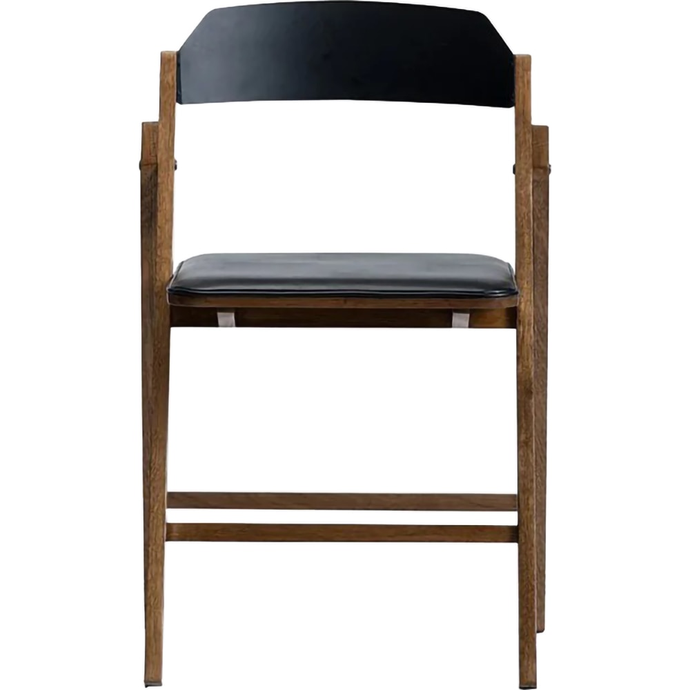 Scaun dining tapitat Pony, maro inchis-negru