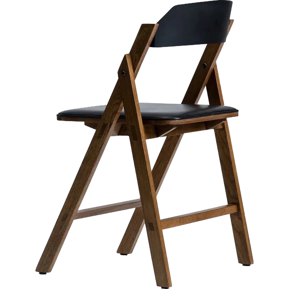 Scaun dining tapitat Pony, maro inchis-negru