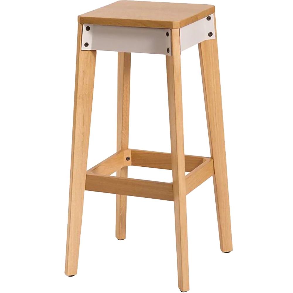 Scaun bar Josh, maro-alb