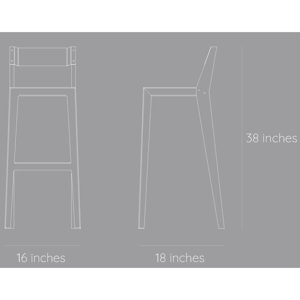 Scaun bar Nyx, maro-gri deschis