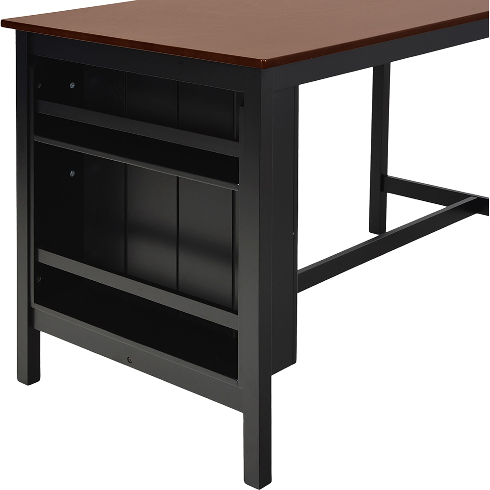 Masa fixa Cindy, stejar negru, 150 x 75 x 91 cm