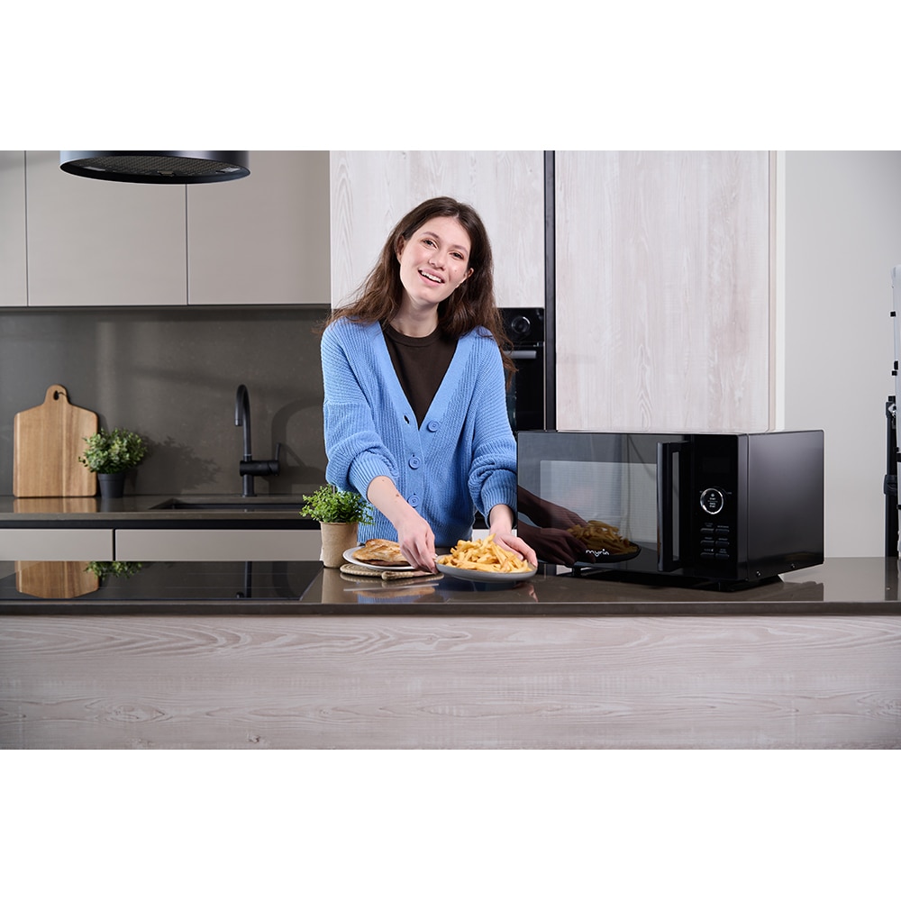 Cuptor microunde MYRIA MY4701BK, 25l, 900W, negru