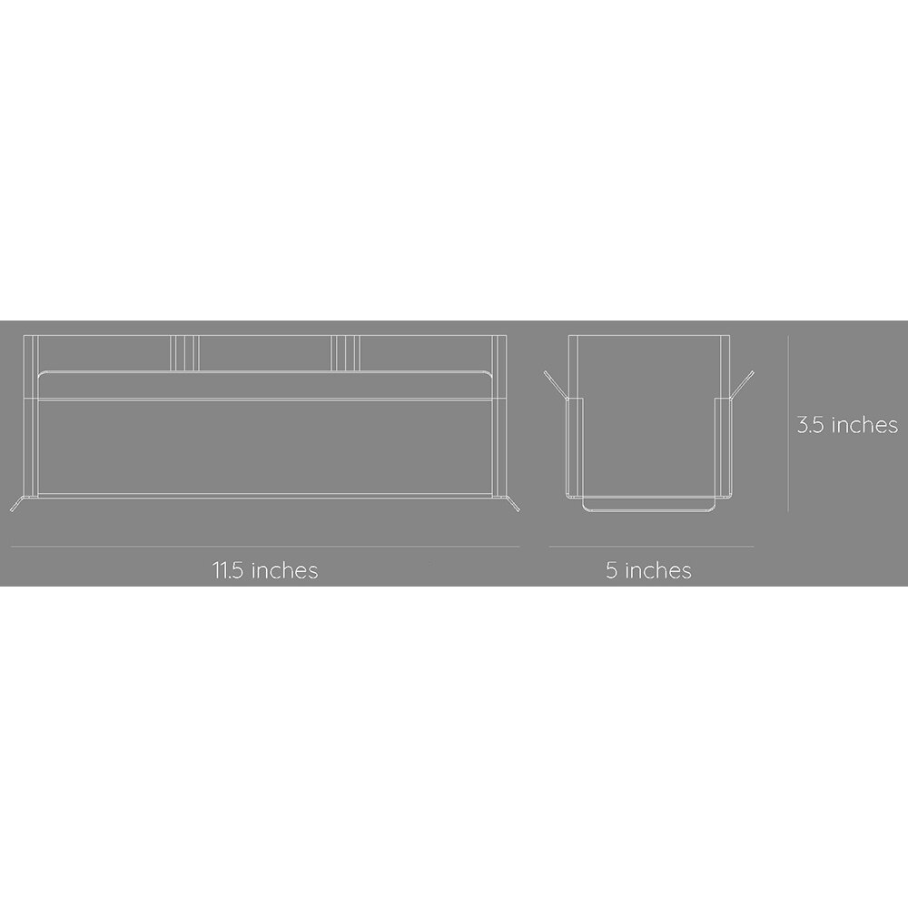Suport ghiveci flori SPIN Fliss, 28.5 x 11 x 9 cm, albastru