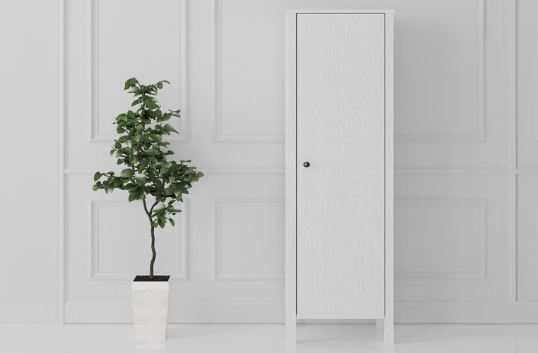 Dulap alb, Momosa, 45 x 169 x 32 cm